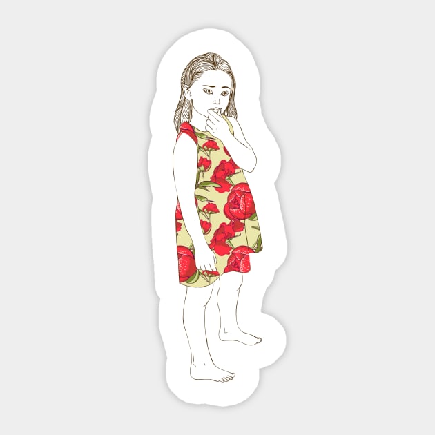 Girl #13 Sticker by Olga Berlet